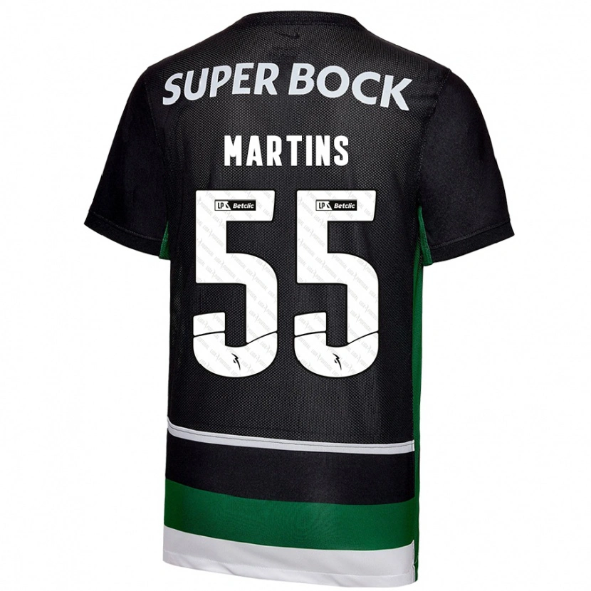 Danxen Kinder Carolina Martins #55 Schwarz Weiß Grün Heimtrikot Trikot 2024/25 T-Shirt Schweiz