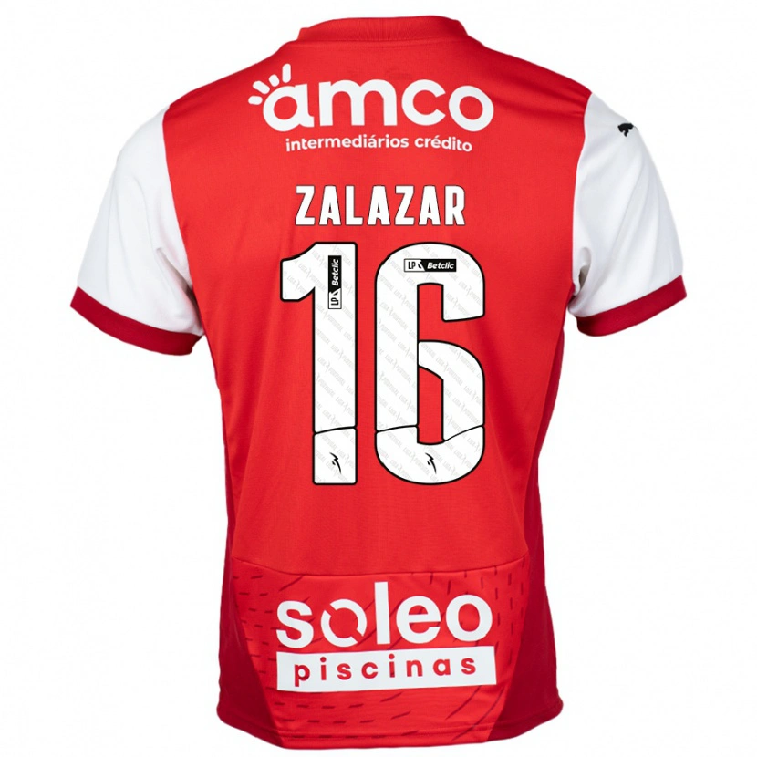 Danxen Kinder Rodrigo Zalazar #16 Rot Weiß Heimtrikot Trikot 2024/25 T-Shirt Schweiz