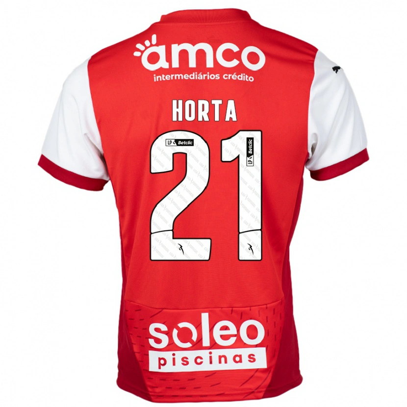 Danxen Kinder Ricardo Horta #21 Rot Weiß Heimtrikot Trikot 2024/25 T-Shirt Schweiz