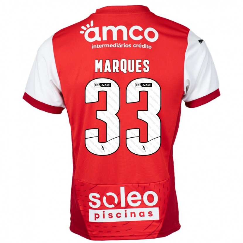 Danxen Kinder João Marques #33 Rot Weiß Heimtrikot Trikot 2024/25 T-Shirt Schweiz