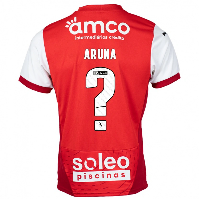 Danxen Kinder Ali Aruna #0 Rot Weiß Heimtrikot Trikot 2024/25 T-Shirt Schweiz