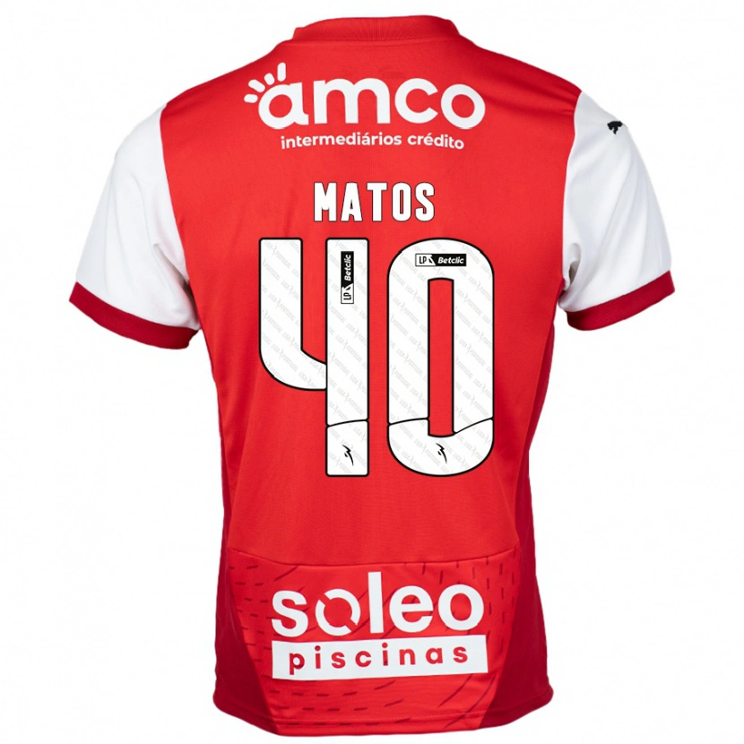 Danxen Kinder João Matos #40 Rot Weiß Heimtrikot Trikot 2024/25 T-Shirt Schweiz