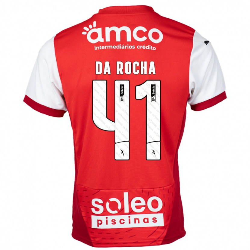 Danxen Kinder Yanis Da Rocha #41 Rot Weiß Heimtrikot Trikot 2024/25 T-Shirt Schweiz