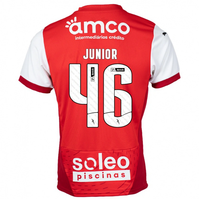 Danxen Kinder Mário Junior #46 Rot Weiß Heimtrikot Trikot 2024/25 T-Shirt Schweiz