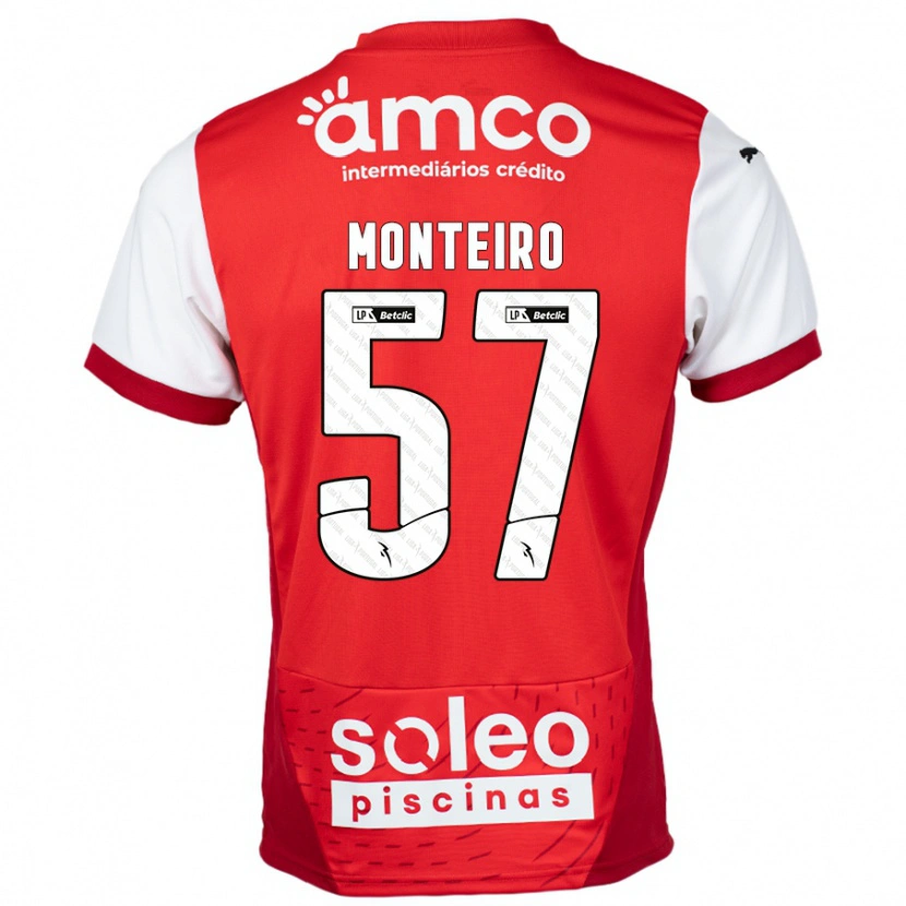 Danxen Kinder Jordan Monteiro #57 Rot Weiß Heimtrikot Trikot 2024/25 T-Shirt Schweiz