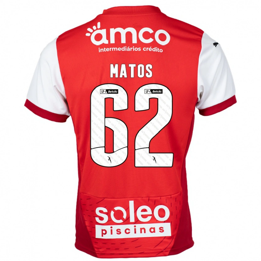 Danxen Kinder Nuno Matos #62 Rot Weiß Heimtrikot Trikot 2024/25 T-Shirt Schweiz