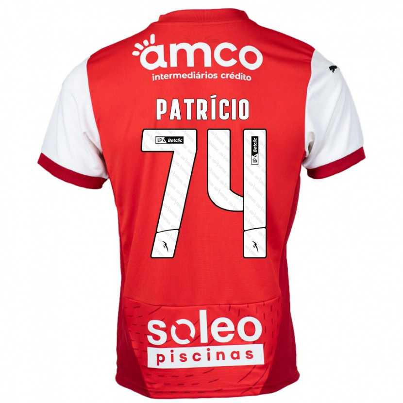 Danxen Kinder Nuno Patrício #74 Rot Weiß Heimtrikot Trikot 2024/25 T-Shirt Schweiz