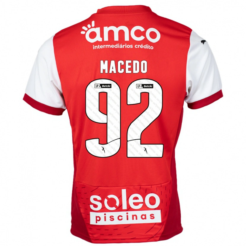 Danxen Kinder Rodrigo Macedo #92 Rot Weiß Heimtrikot Trikot 2024/25 T-Shirt Schweiz