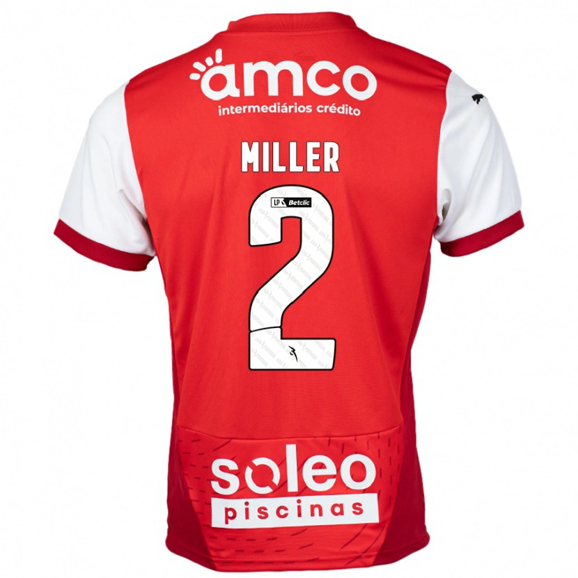 Danxen Kinder Maria Miller #2 Rot Weiß Heimtrikot Trikot 2024/25 T-Shirt Schweiz