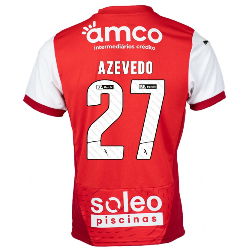 Danxen Kinder Mariana Azevedo #27 Rot Weiß Heimtrikot Trikot 2024/25 T-Shirt Schweiz