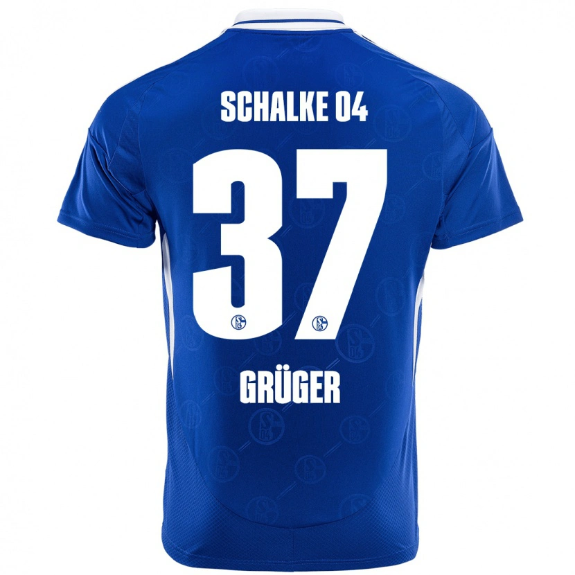 Danxen Kinder Max Grüger #37 Königsblau Heimtrikot Trikot 2024/25 T-Shirt Schweiz