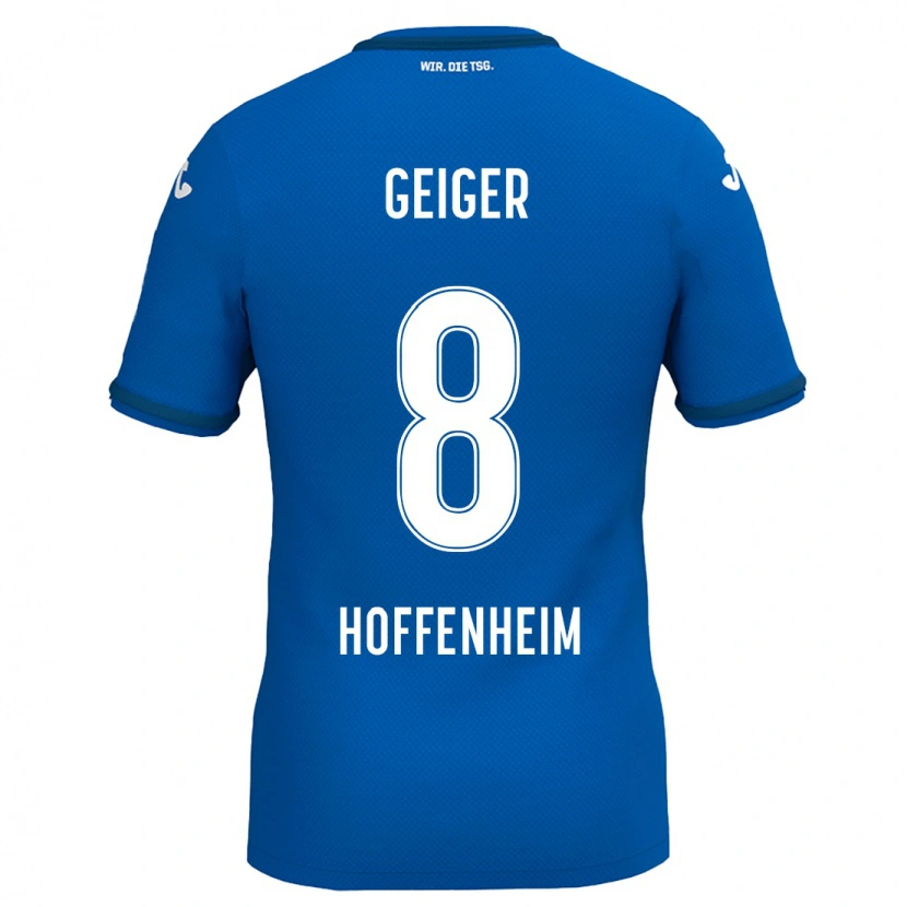 Danxen Kinder Dennis Geiger #8 Königsblau Heimtrikot Trikot 2024/25 T-Shirt Schweiz