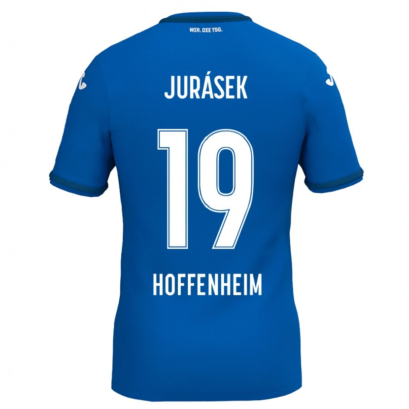 Danxen Kinder David Jurásek #19 Königsblau Heimtrikot Trikot 2024/25 T-Shirt Schweiz