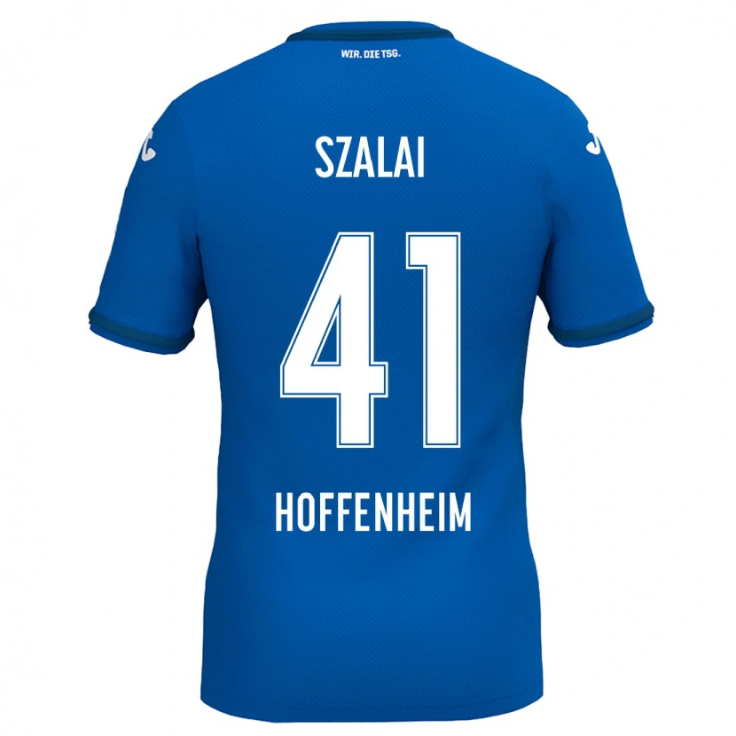 Danxen Kinder Attila Szalai #41 Königsblau Heimtrikot Trikot 2024/25 T-Shirt Schweiz