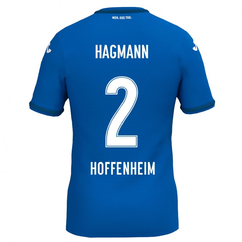 Danxen Kinder Felix Hagmann #2 Königsblau Heimtrikot Trikot 2024/25 T-Shirt Schweiz