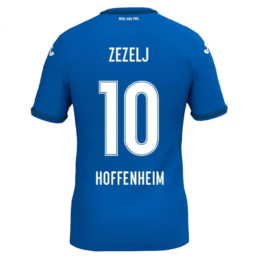 Danxen Kinder Neno Zezelj #10 Königsblau Heimtrikot Trikot 2024/25 T-Shirt Schweiz