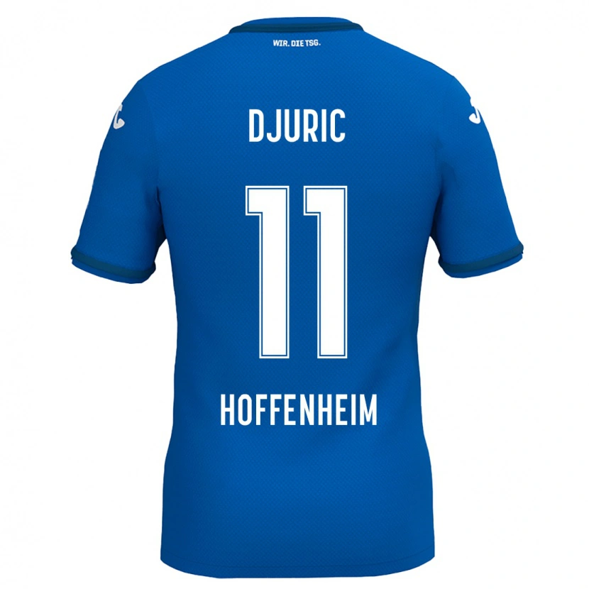 Danxen Kinder Luka Djuric #11 Königsblau Heimtrikot Trikot 2024/25 T-Shirt Schweiz