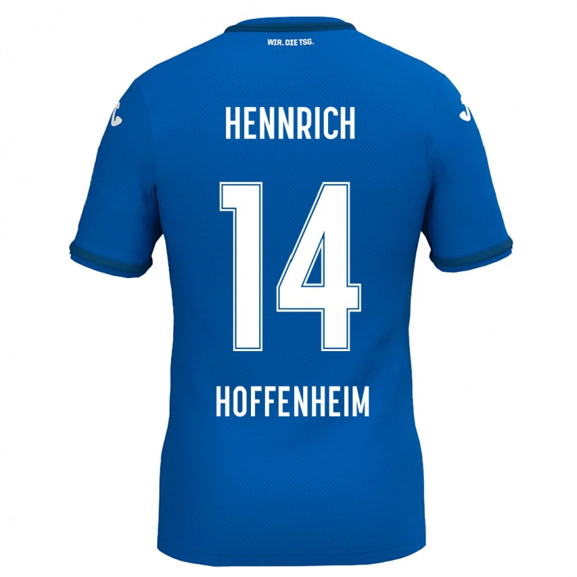 Danxen Kinder Paul Hennrich #14 Königsblau Heimtrikot Trikot 2024/25 T-Shirt Schweiz