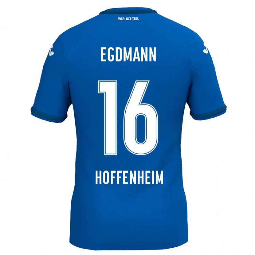 Danxen Kinder Mika Egdmann #16 Königsblau Heimtrikot Trikot 2024/25 T-Shirt Schweiz