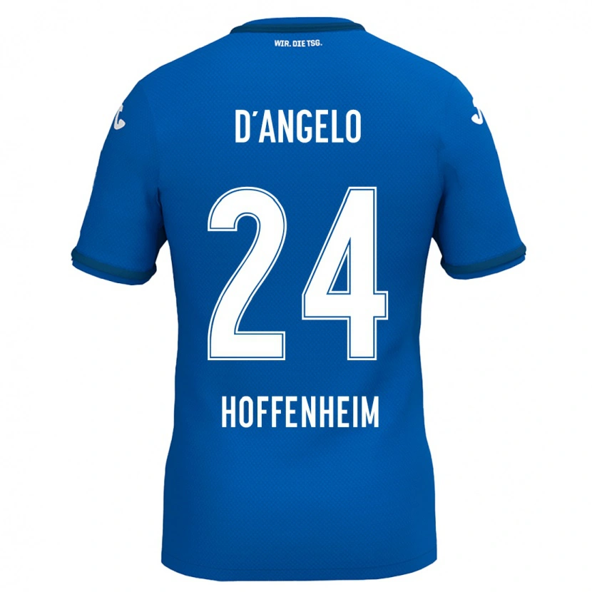 Danxen Kinder Chiara D'angelo #24 Königsblau Heimtrikot Trikot 2024/25 T-Shirt Schweiz