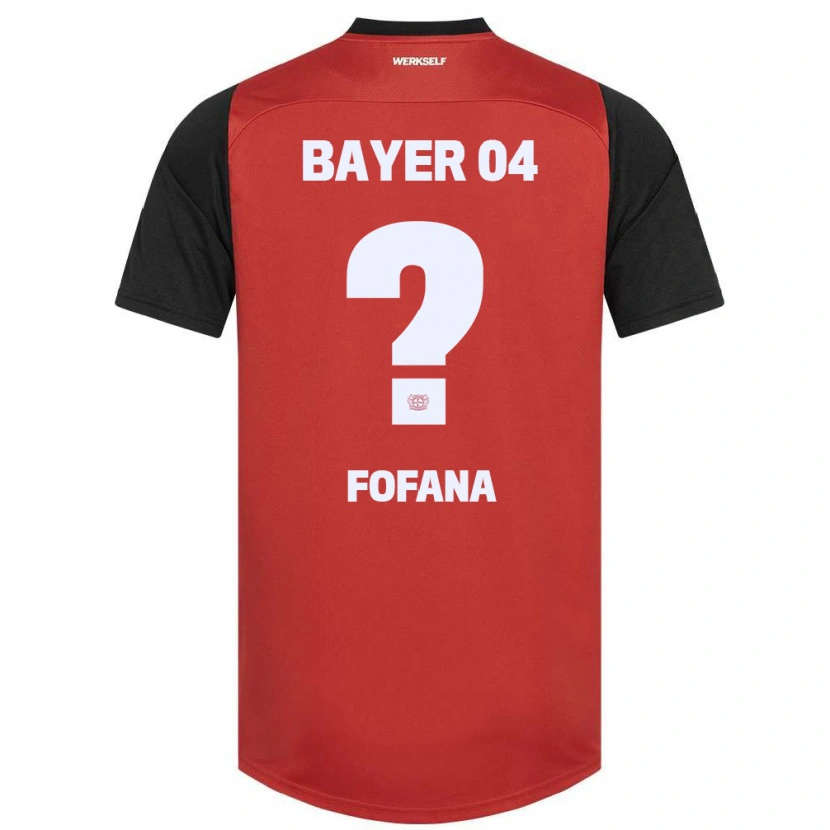 Danxen Kinder Sadik Fofana #0 Rot Schwarz Heimtrikot Trikot 2024/25 T-Shirt Schweiz