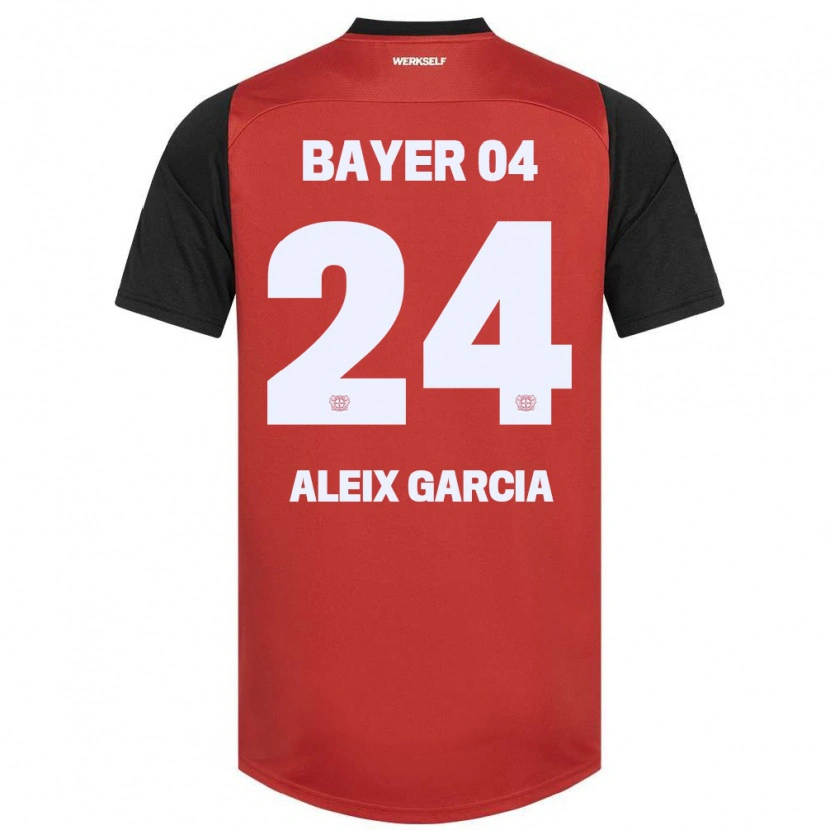 Danxen Kinder Aleix García #24 Rot Schwarz Heimtrikot Trikot 2024/25 T-Shirt Schweiz