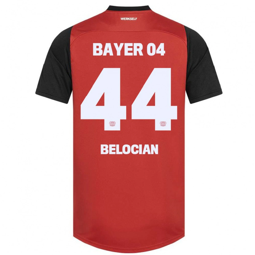 Danxen Kinder Jeanuël Belocian #44 Rot Schwarz Heimtrikot Trikot 2024/25 T-Shirt Schweiz