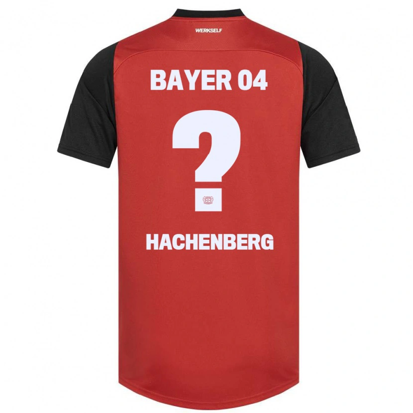 Danxen Kinder Merlin Hachenberg #0 Rot Schwarz Heimtrikot Trikot 2024/25 T-Shirt Schweiz