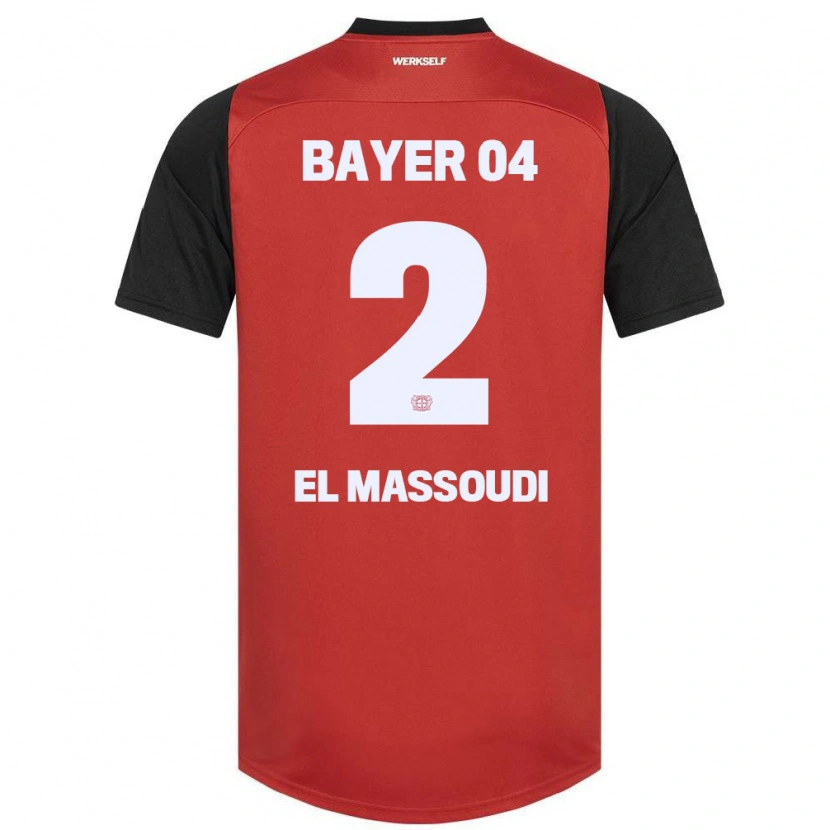 Danxen Kinder Nassim El Massoudi #2 Rot Schwarz Heimtrikot Trikot 2024/25 T-Shirt Schweiz