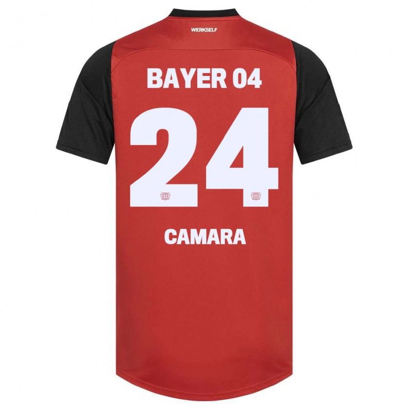 Danxen Kinder Nourdine Camara #24 Rot Schwarz Heimtrikot Trikot 2024/25 T-Shirt Schweiz