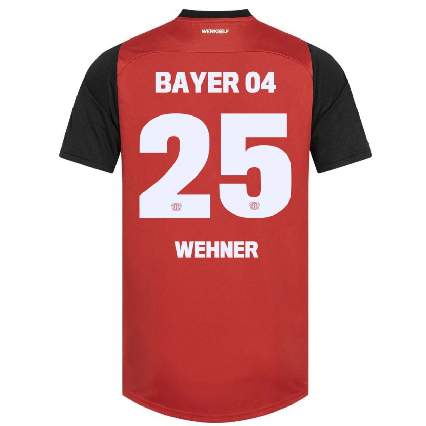 Danxen Kinder Luca Wehner #25 Rot Schwarz Heimtrikot Trikot 2024/25 T-Shirt Schweiz