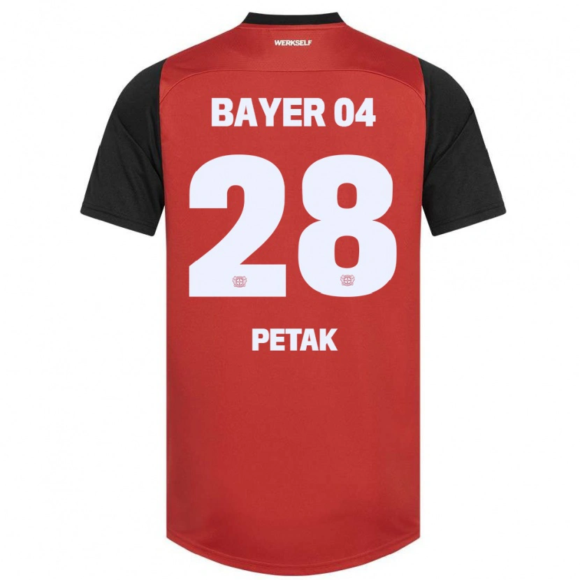 Danxen Kinder Raoul Petak #28 Rot Schwarz Heimtrikot Trikot 2024/25 T-Shirt Schweiz