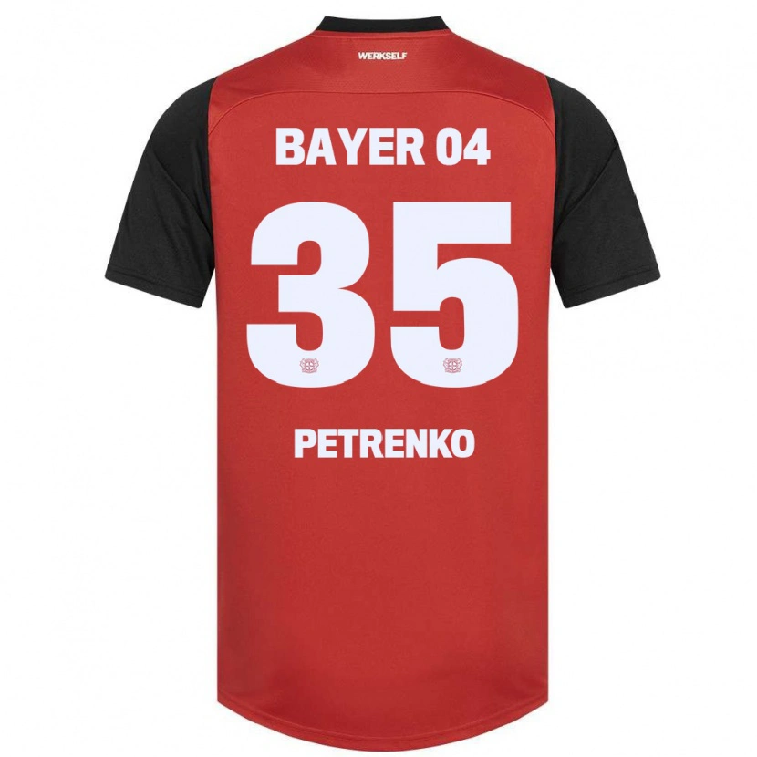 Danxen Kinder Oleksandr Petrenko #35 Rot Schwarz Heimtrikot Trikot 2024/25 T-Shirt Schweiz