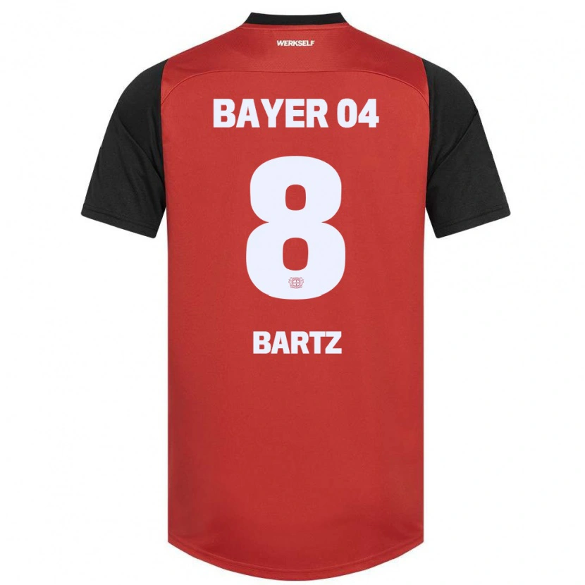 Danxen Kinder Paulina Bartz #8 Rot Schwarz Heimtrikot Trikot 2024/25 T-Shirt Schweiz