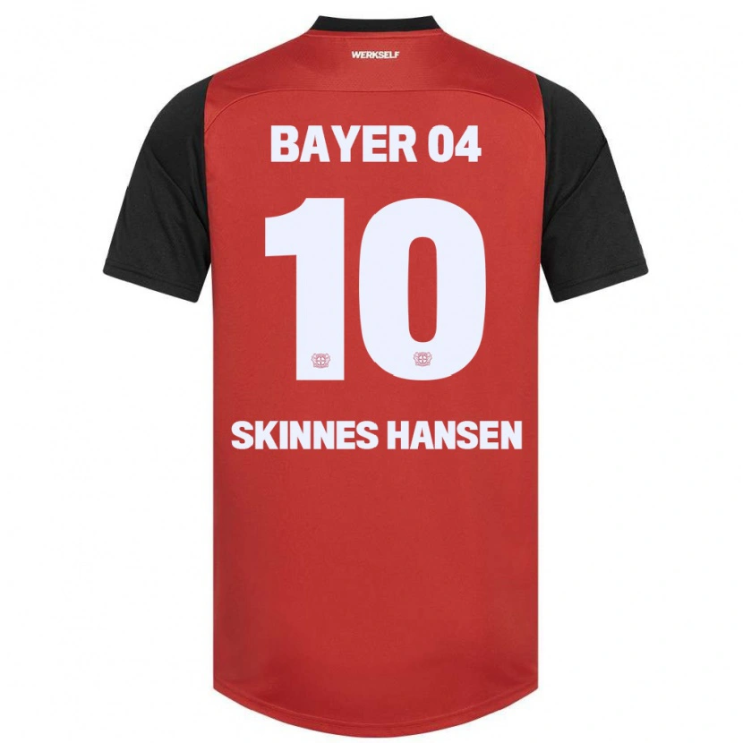 Danxen Kinder Synne Skinnes Hansen #10 Rot Schwarz Heimtrikot Trikot 2024/25 T-Shirt Schweiz