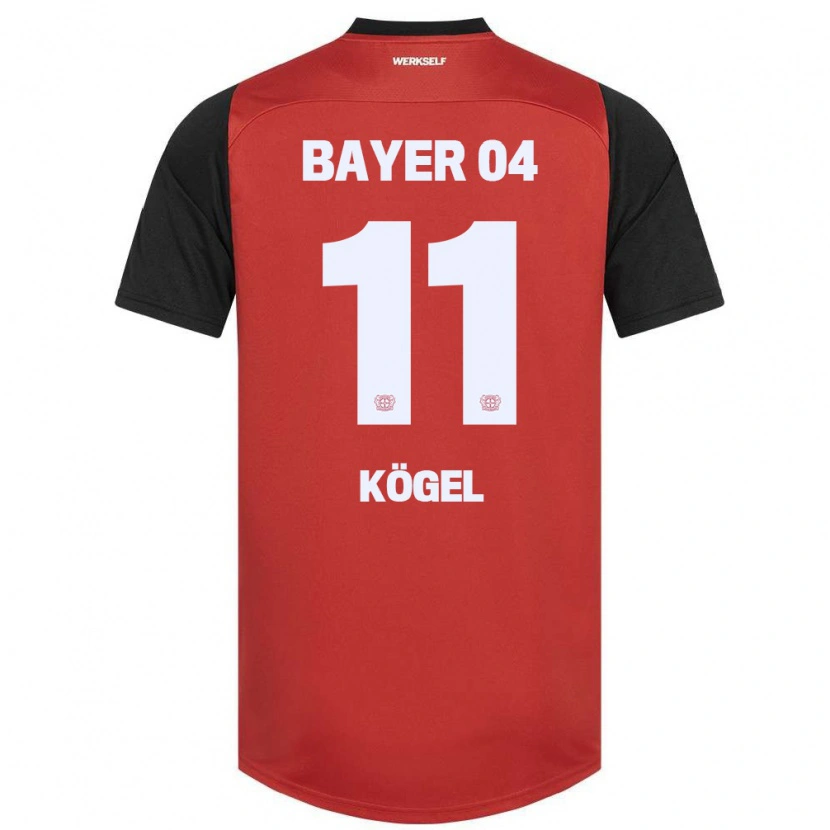 Danxen Kinder Kristin Kögel #11 Rot Schwarz Heimtrikot Trikot 2024/25 T-Shirt Schweiz