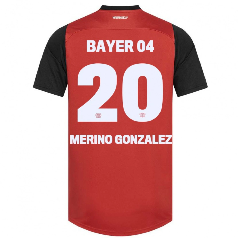 Danxen Kinder Estrella Merino Gonzalez #20 Rot Schwarz Heimtrikot Trikot 2024/25 T-Shirt Schweiz