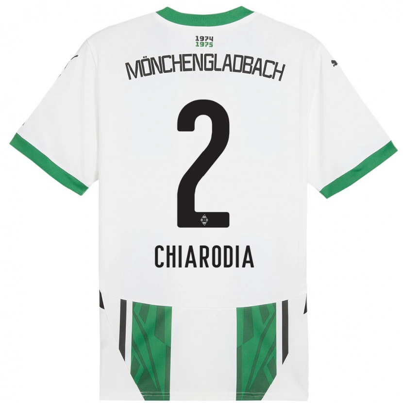 Danxen Kinder Fabio Chiarodia #2 Weiß Grün Heimtrikot Trikot 2024/25 T-Shirt Schweiz