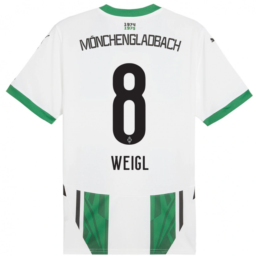 Danxen Kinder Julian Weigl #8 Weiß Grün Heimtrikot Trikot 2024/25 T-Shirt Schweiz