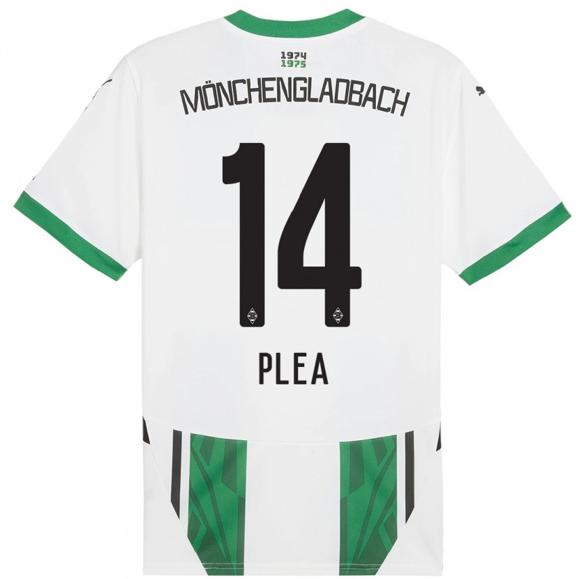 Danxen Kinder Alassane Plea #14 Weiß Grün Heimtrikot Trikot 2024/25 T-Shirt Schweiz