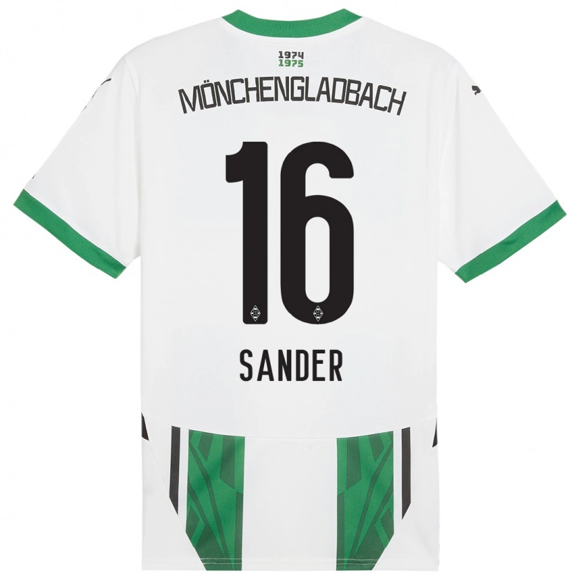 Danxen Kinder Philipp Sander #16 Weiß Grün Heimtrikot Trikot 2024/25 T-Shirt Schweiz