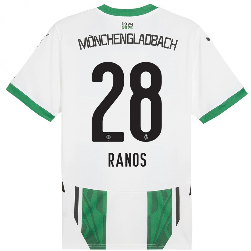 Danxen Kinder Grant-Leon Ranos #28 Weiß Grün Heimtrikot Trikot 2024/25 T-Shirt Schweiz