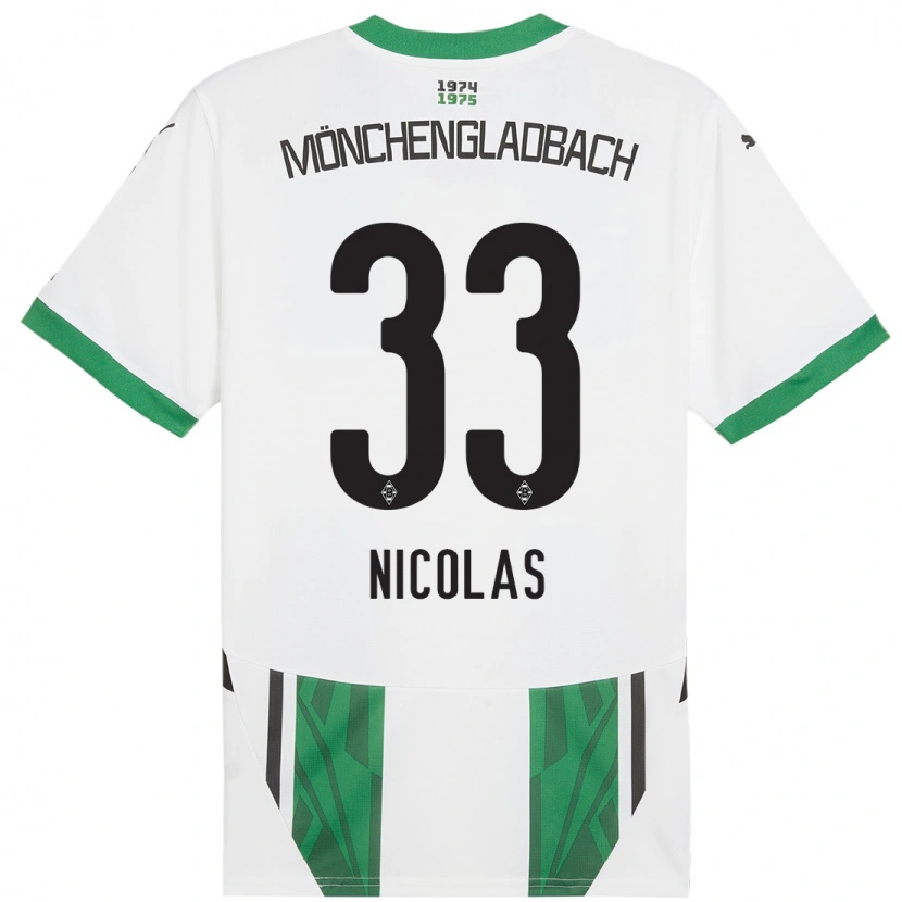 Danxen Kinder Moritz Nicolas #33 Weiß Grün Heimtrikot Trikot 2024/25 T-Shirt Schweiz