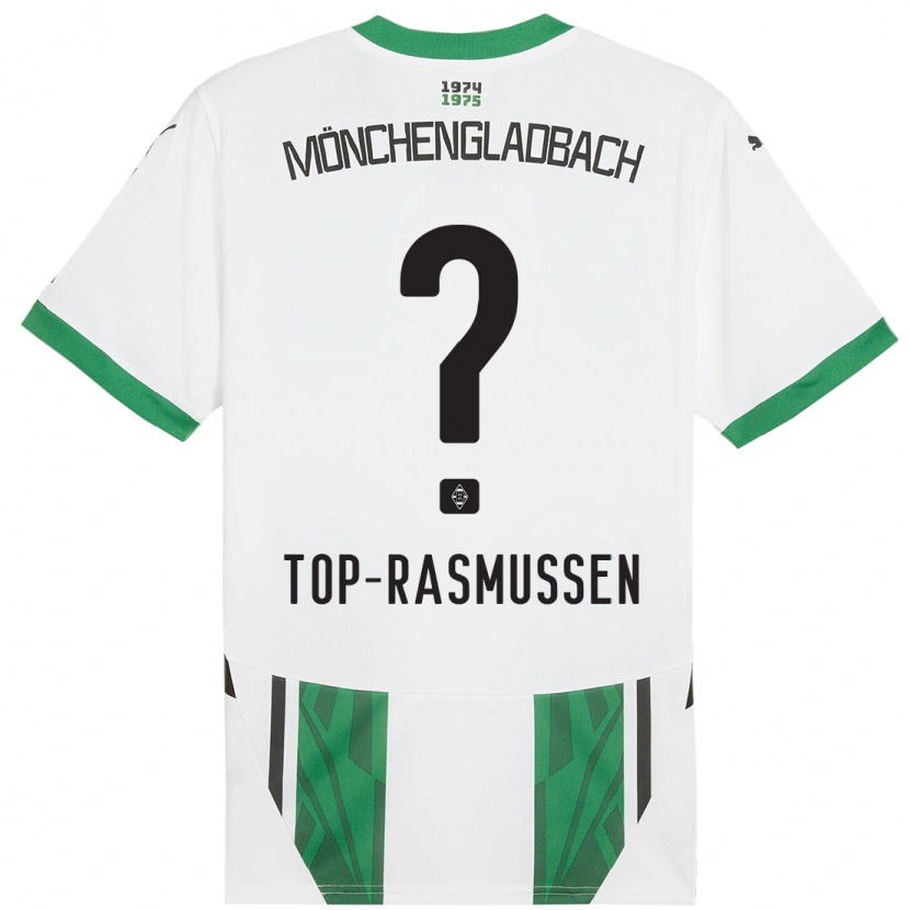 Danxen Kinder Tristan Top-Rasmussen #0 Weiß Grün Heimtrikot Trikot 2024/25 T-Shirt Schweiz