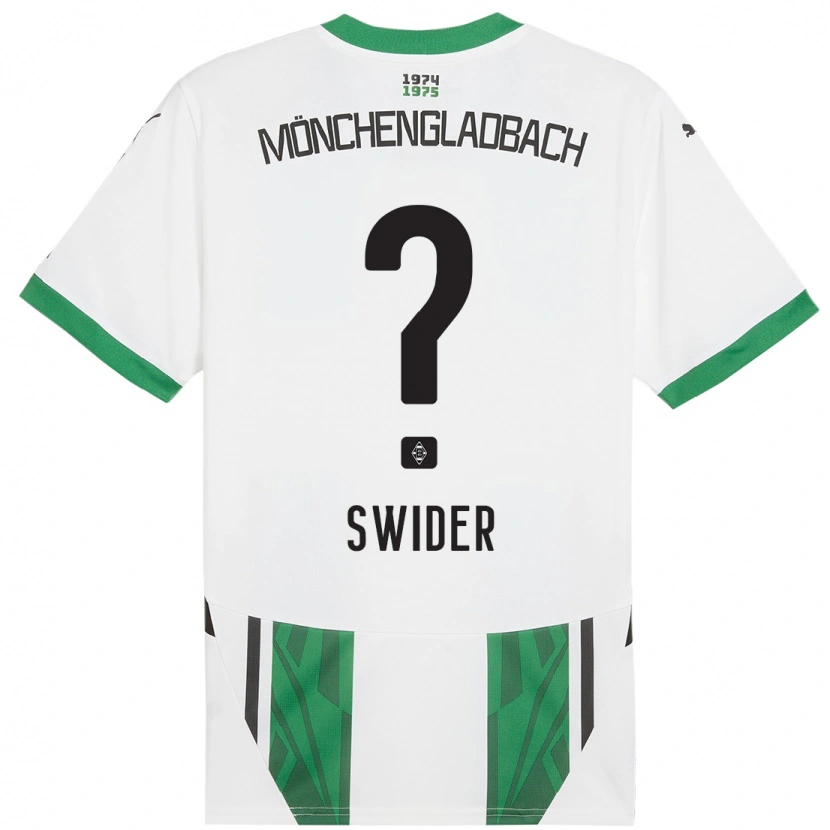 Danxen Kinder Niklas Swider #0 Weiß Grün Heimtrikot Trikot 2024/25 T-Shirt Schweiz