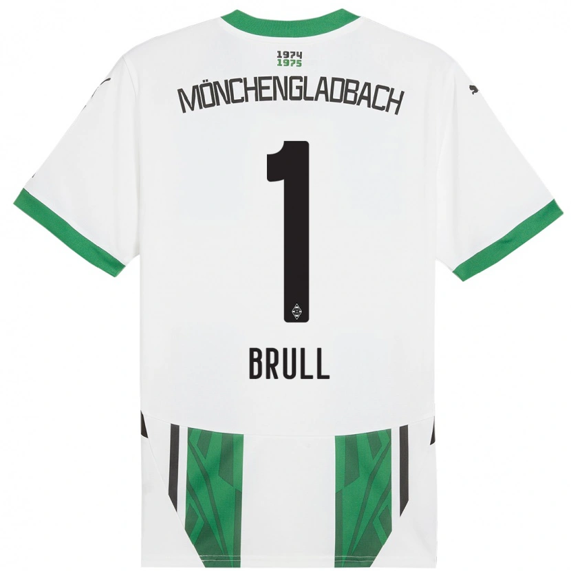 Danxen Kinder Maximilian Brüll #1 Weiß Grün Heimtrikot Trikot 2024/25 T-Shirt Schweiz