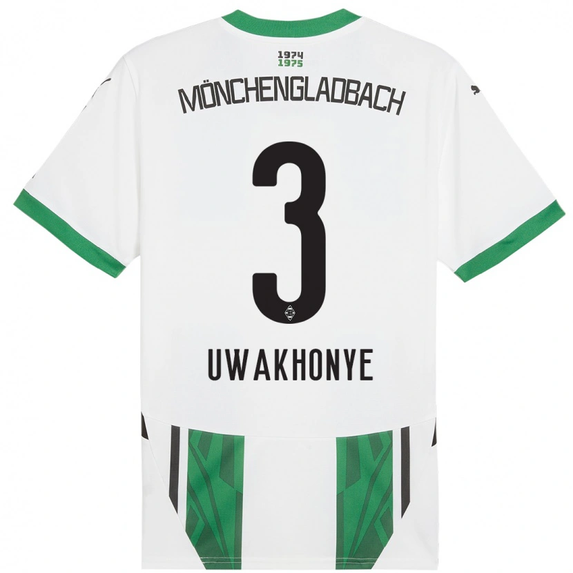 Danxen Kinder Joshua Uwakhonye #3 Weiß Grün Heimtrikot Trikot 2024/25 T-Shirt Schweiz