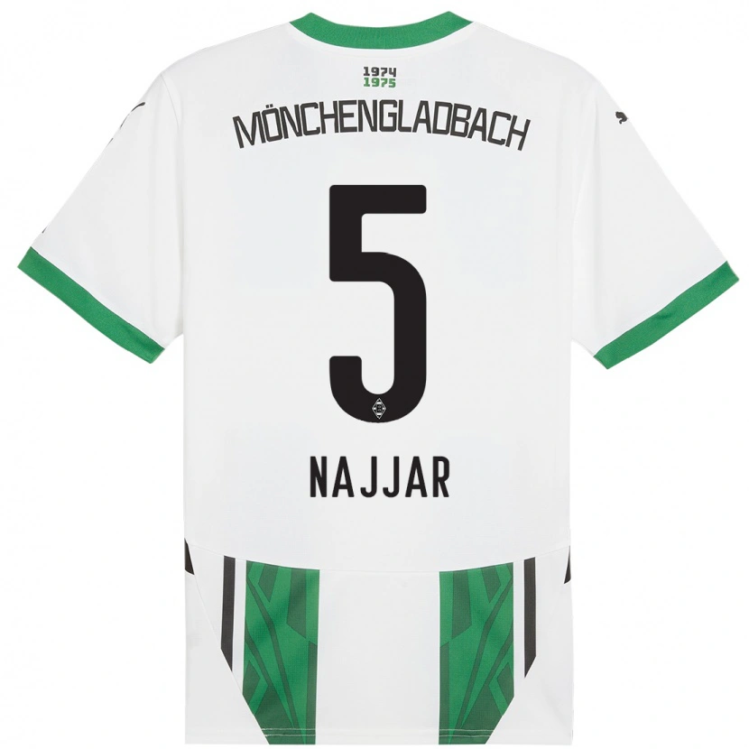 Danxen Kinder Jamil Najjar #5 Weiß Grün Heimtrikot Trikot 2024/25 T-Shirt Schweiz