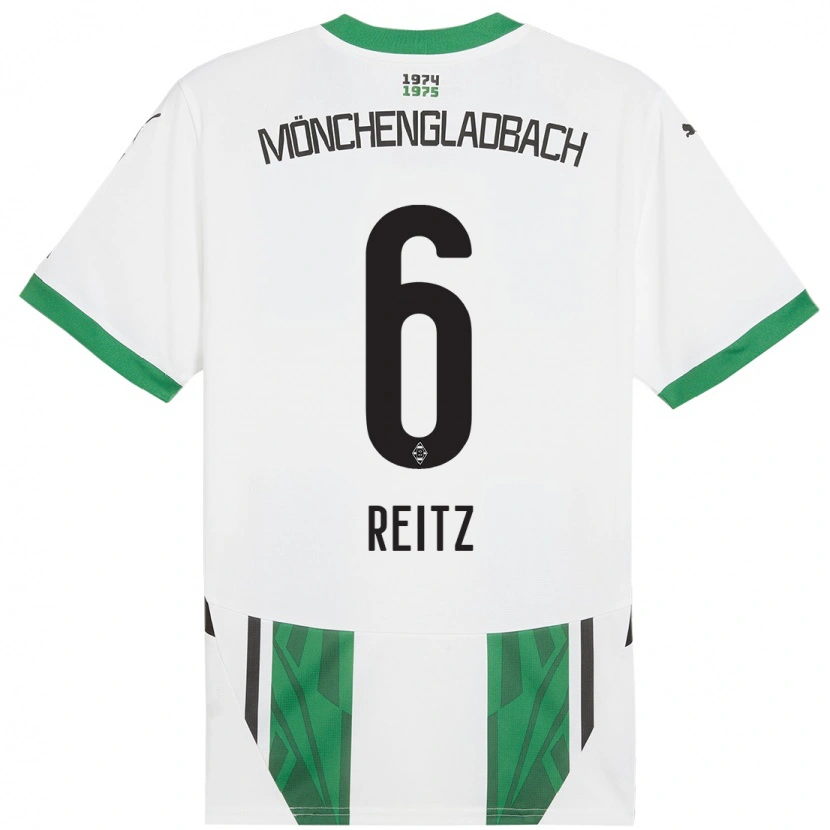 Danxen Kinder Tony Reitz #6 Weiß Grün Heimtrikot Trikot 2024/25 T-Shirt Schweiz