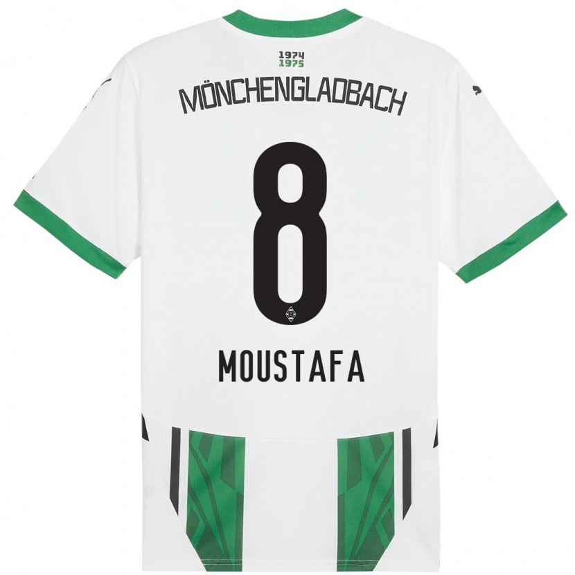 Danxen Kinder Moustafa Moustafa #8 Weiß Grün Heimtrikot Trikot 2024/25 T-Shirt Schweiz